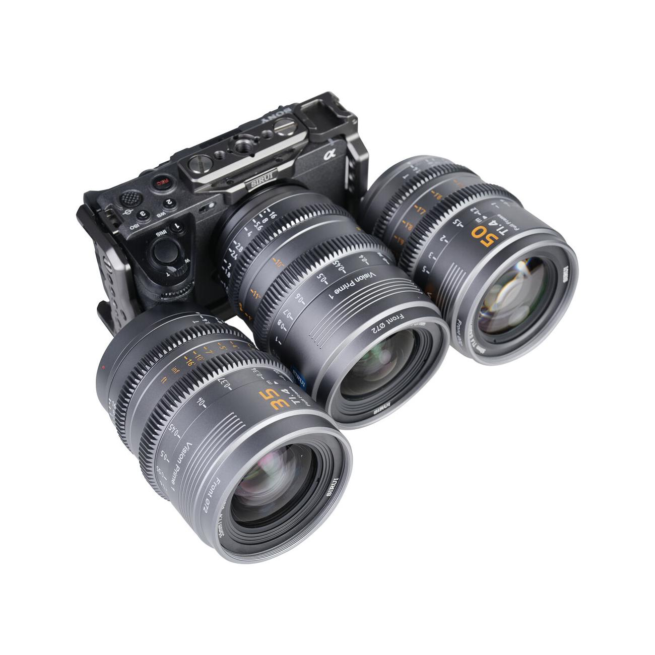 SIRUI Vision Prime 1 24mm/35mm/50mm T1.4 Full Frame Cine Lens E